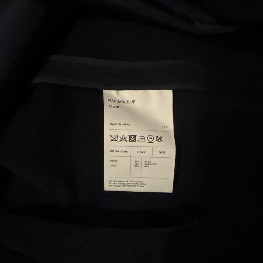 MADISONBLUE 18AWビック P ケープコート(カシミヤ混) ネイビー