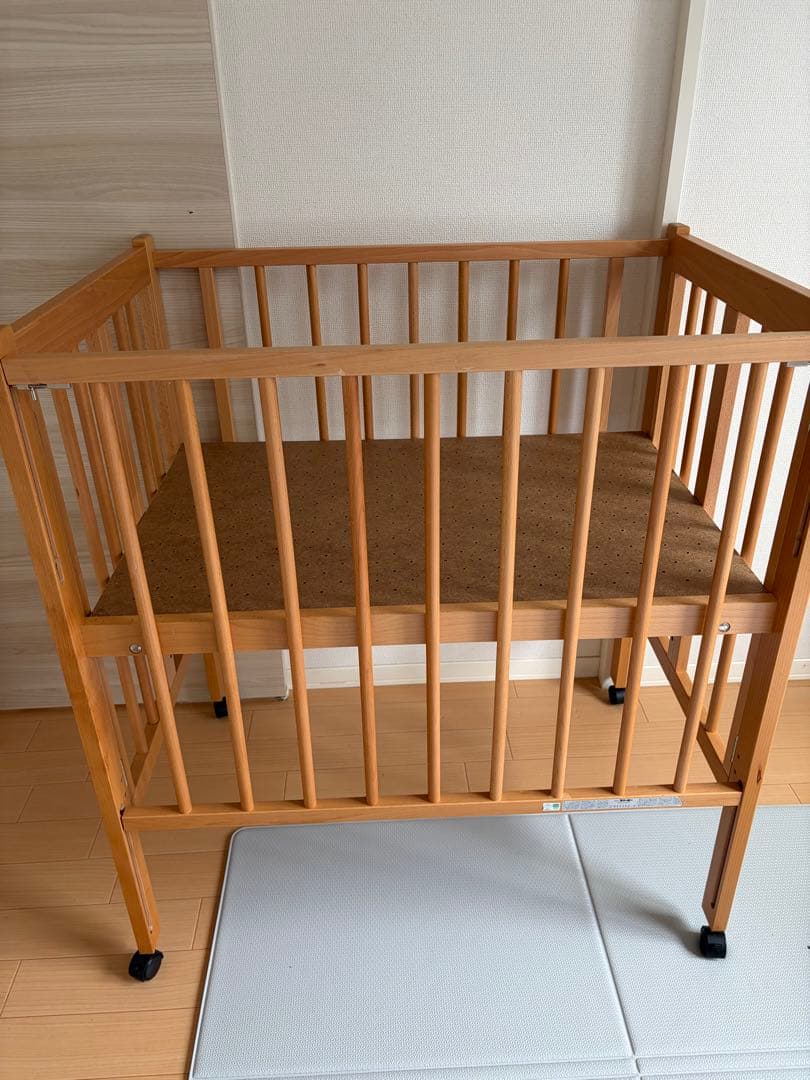 ai　ミニ　ベビーベッド ナチュラル