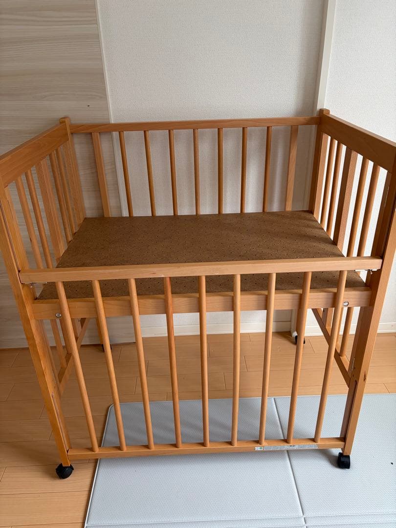 ai　ミニ　ベビーベッド ナチュラル