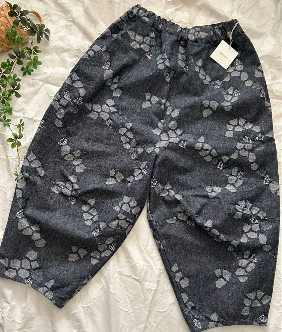 tumugu ツムグ ジャガードティンカーパンツ