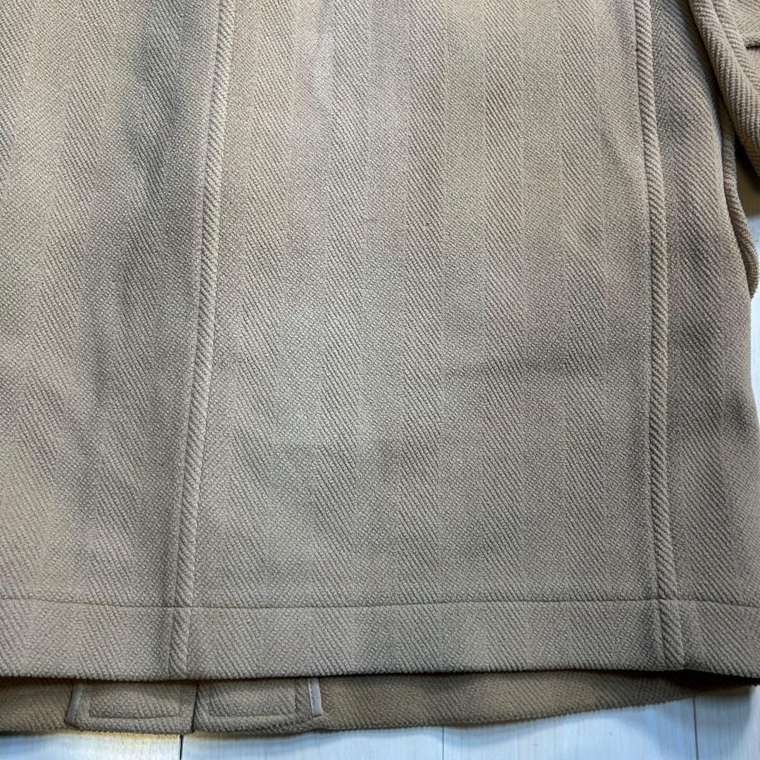 J.PRESS ジェイプレス ヘリンボーンダッフルコート ベージュLL ロング丈