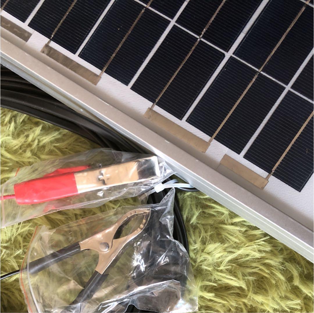 ソーラーパネル&8mケーブル 未使用