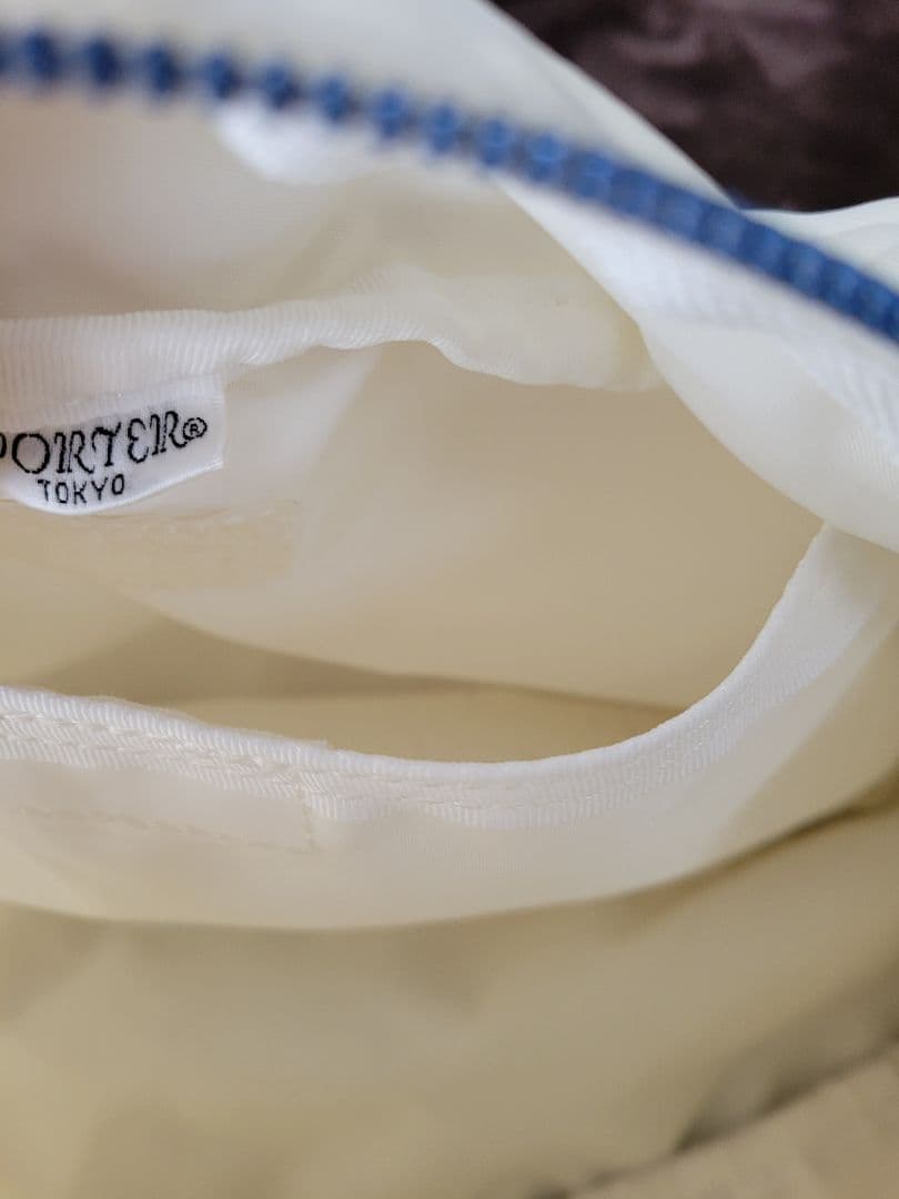 レア‼️白ナイロン★PORTER 近江チヂミ ウエストバッグ