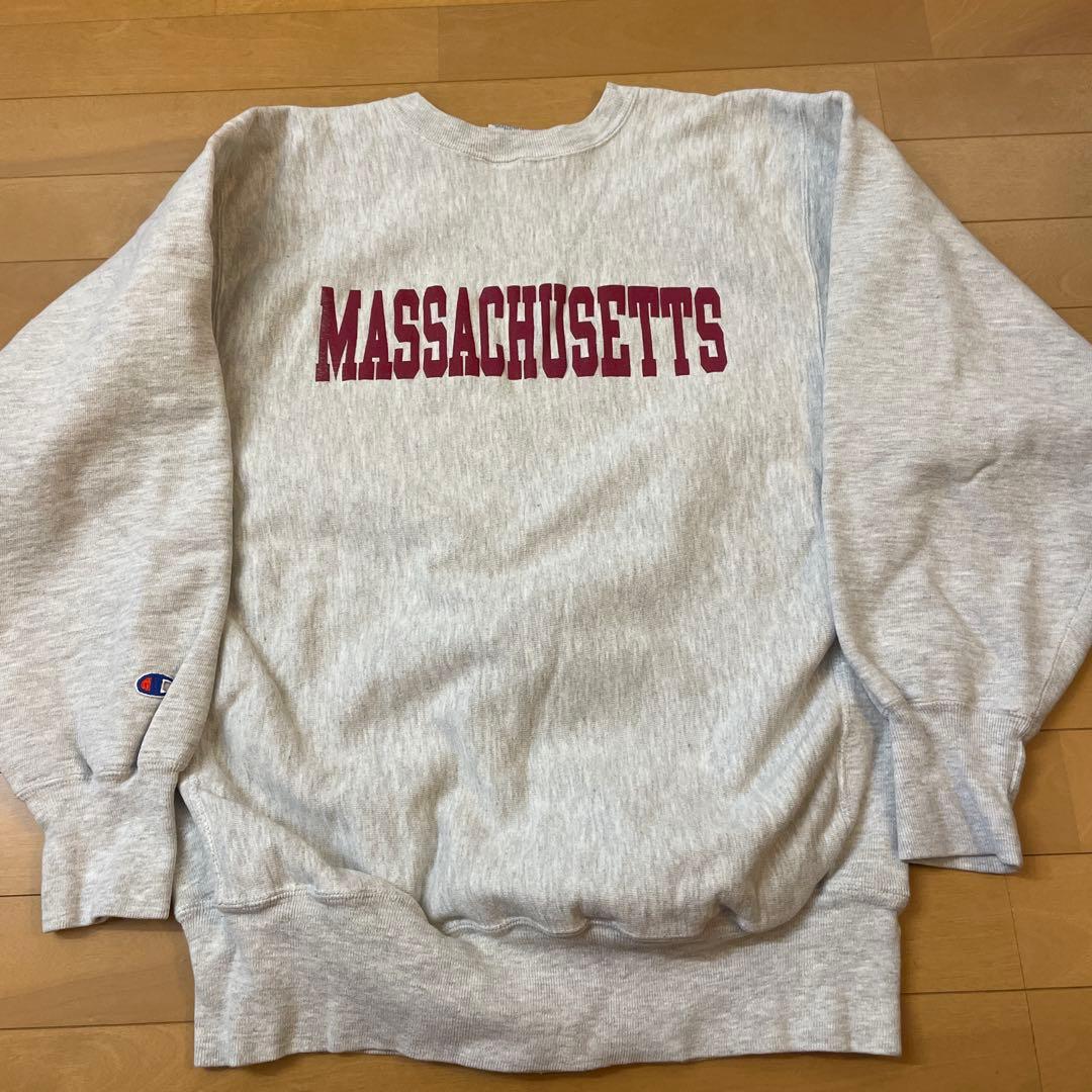 ゲ*ジ様 両面プリント マサチューセッツ チャンピオン リバースウィーブ スウェ