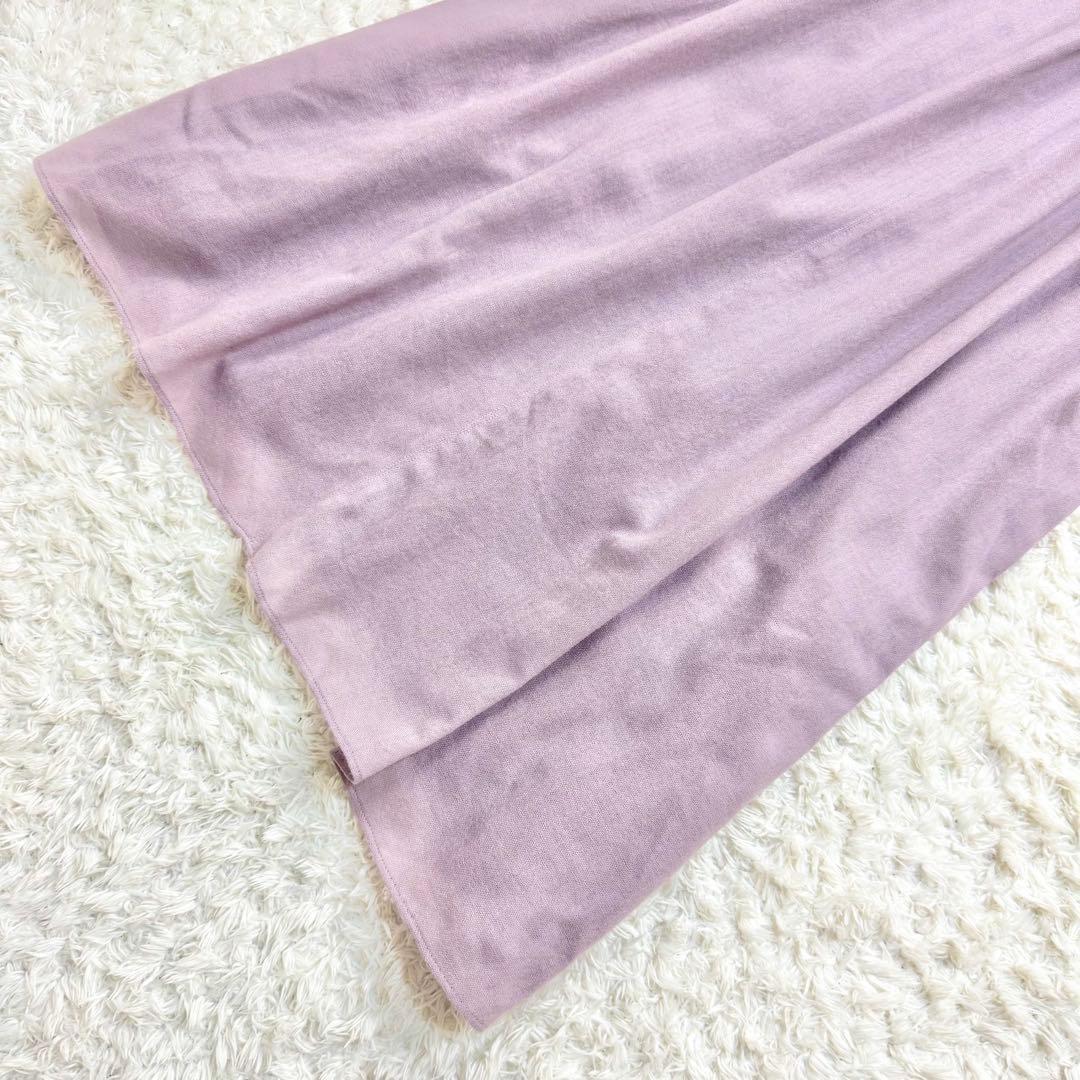 美品✨ エブール ウエストシェイプロングワンピース 長袖 ウール100% 36