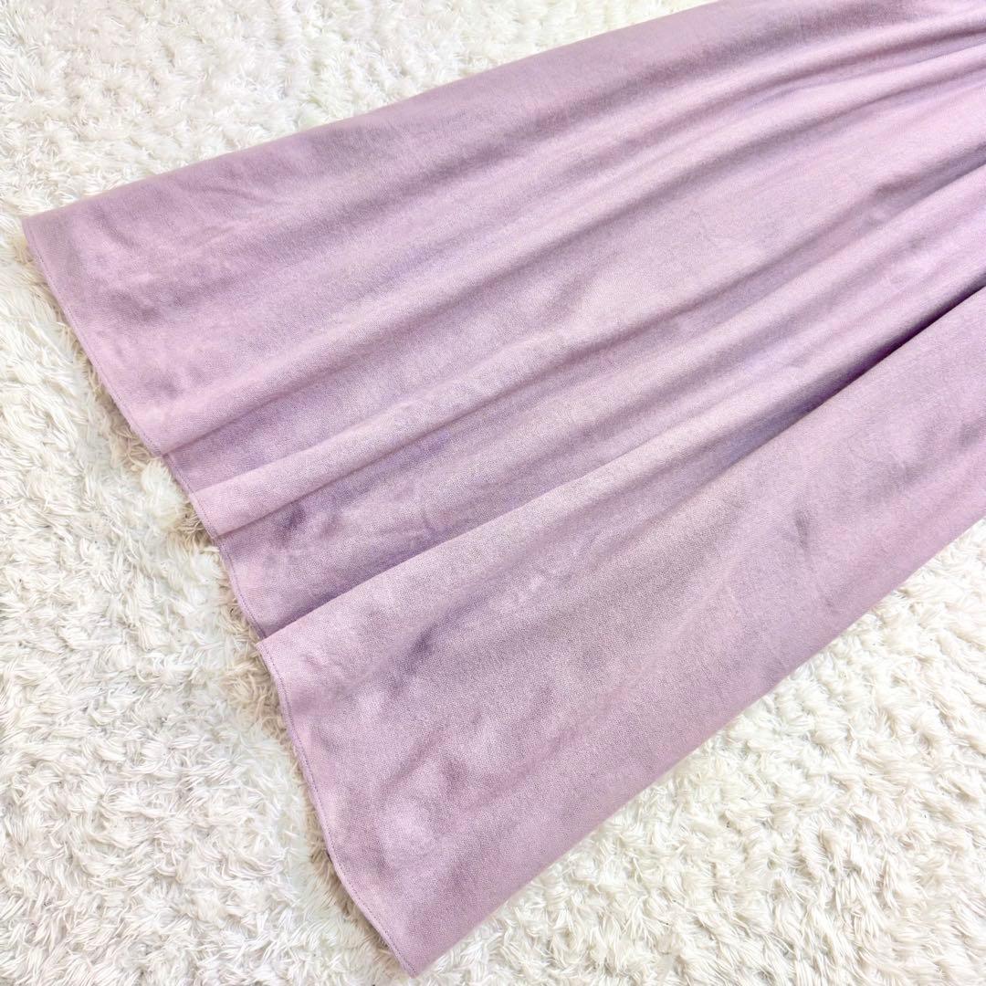 美品✨ エブール ウエストシェイプロングワンピース 長袖 ウール100% 36