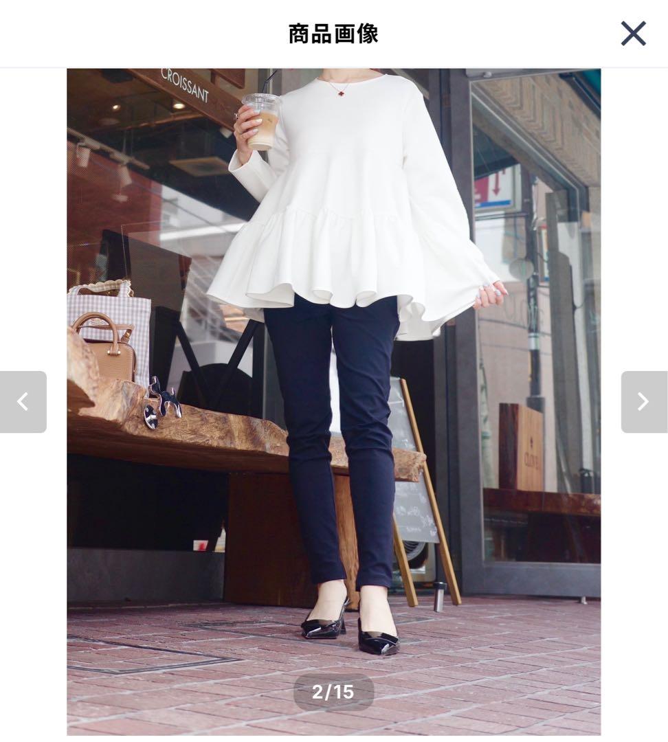 パンツ hitomi twinkle slim fit pants / black