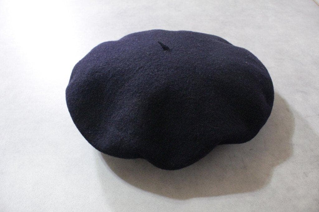 BORSALINO★新品2万円 ボルサリーノ ネイビーウールベレー帽 59センチ