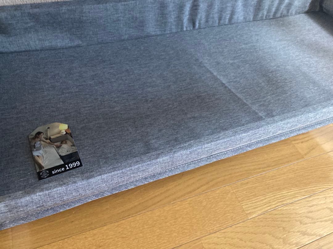 美品AORTD ポータブルベビーベッド HZDMJ グレー 星柄マットレス付き