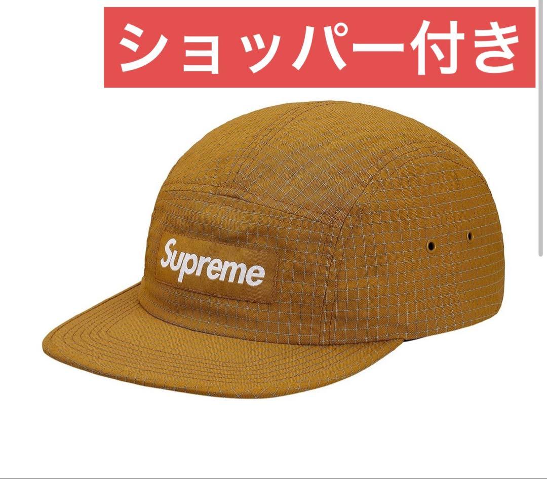 【美品】Supreme Camp Cap gold