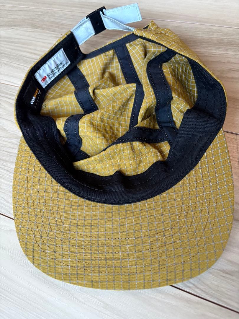 【美品】Supreme Camp Cap gold