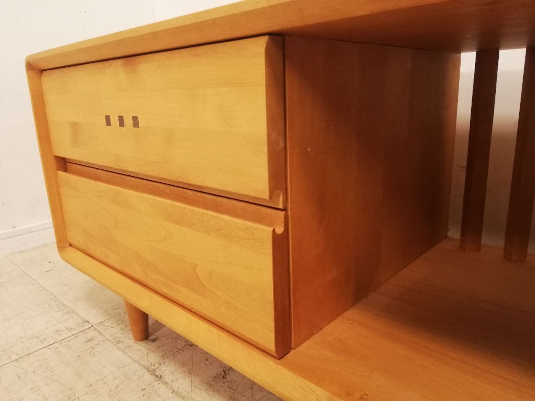 モデルルーム展示品 朝日木材加工 ACTUS BOSCO チェリー無垢 テレビ台