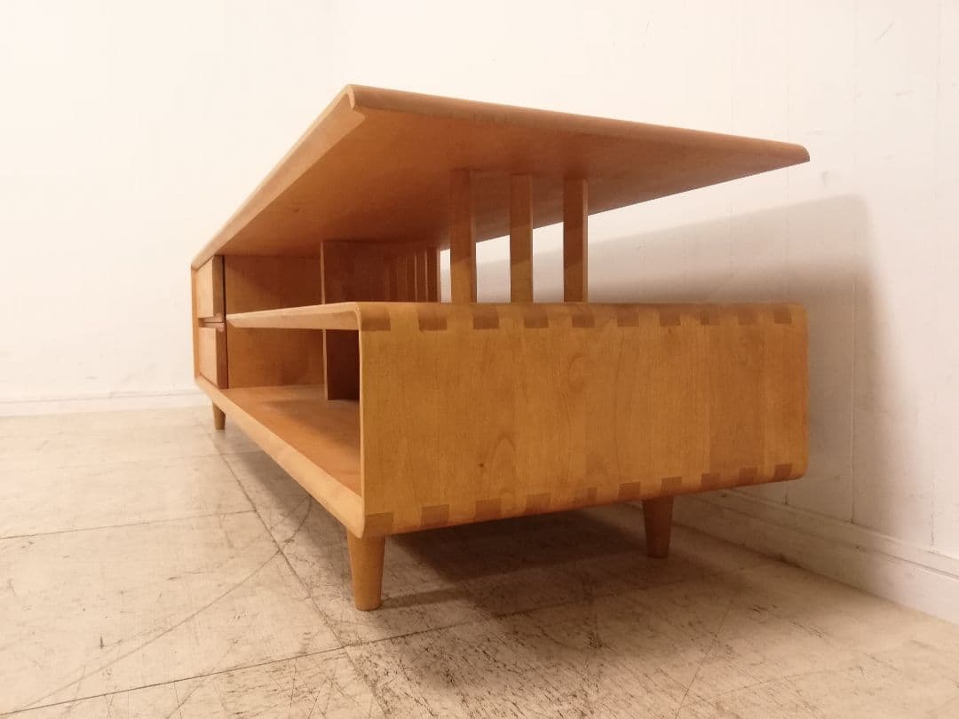 モデルルーム展示品 朝日木材加工 ACTUS BOSCO チェリー無垢 テレビ台