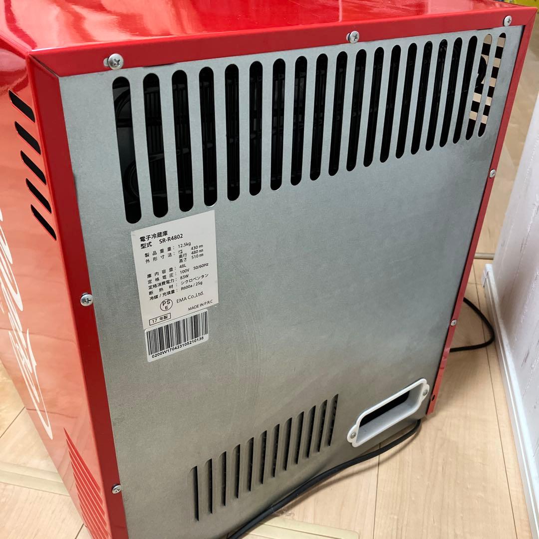 Coca-Cola 冷蔵庫48L コカコーラ 赤