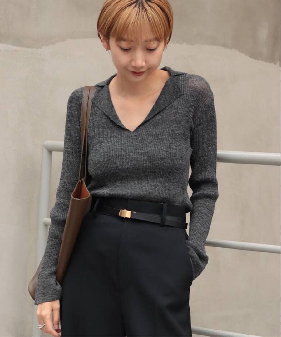 plage★TAILOR COLLAR RIB プルオーバー