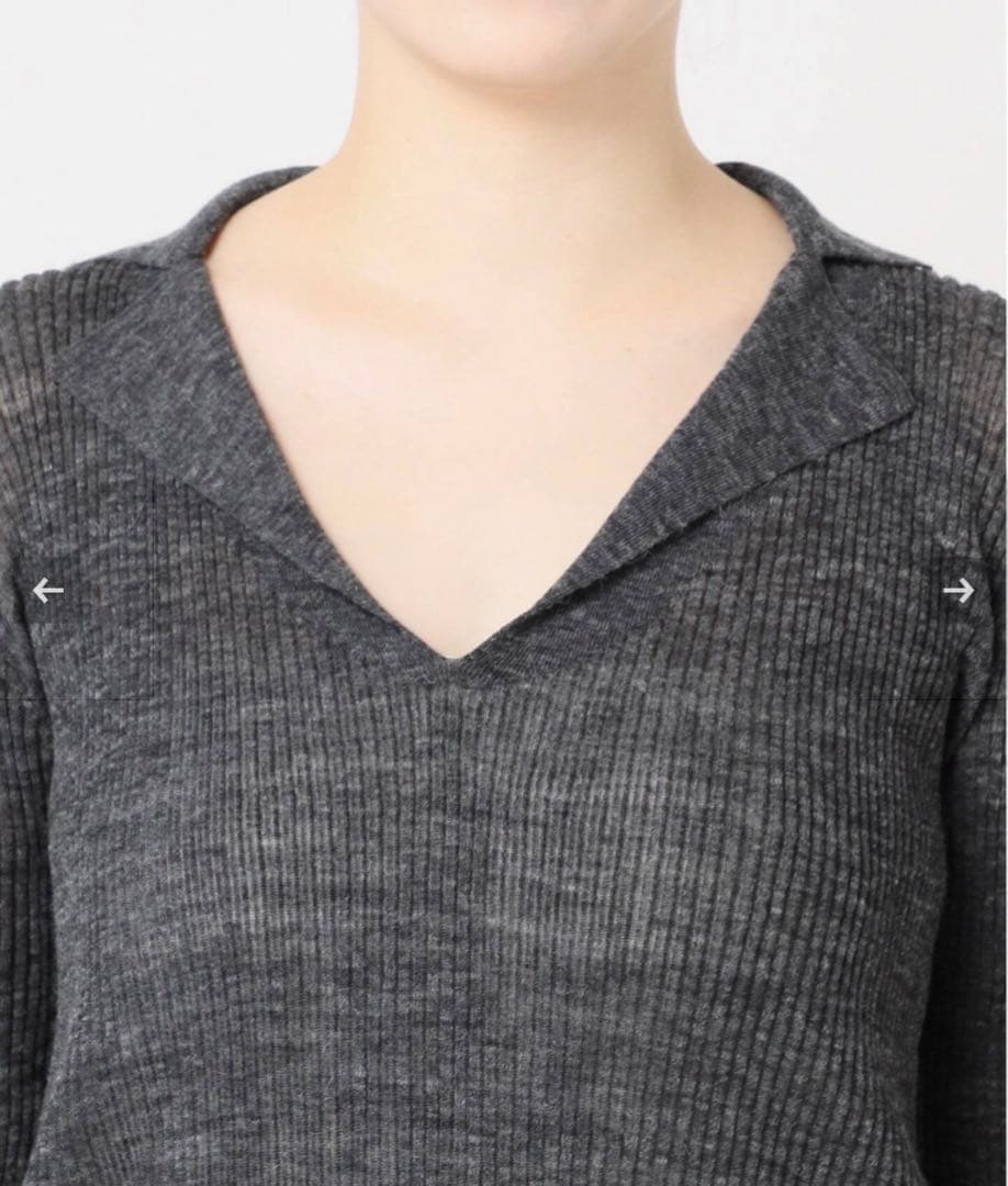plage★TAILOR COLLAR RIB プルオーバー