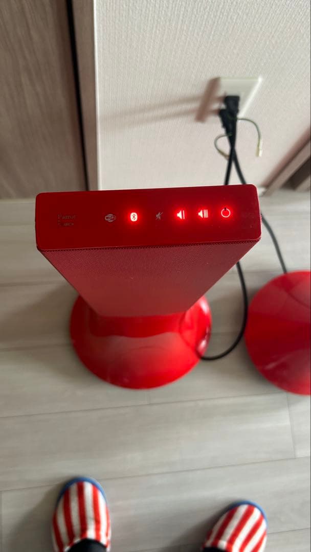 【超美品】Parrot Zik レッドスピーカー(動作確認済)リモコン付