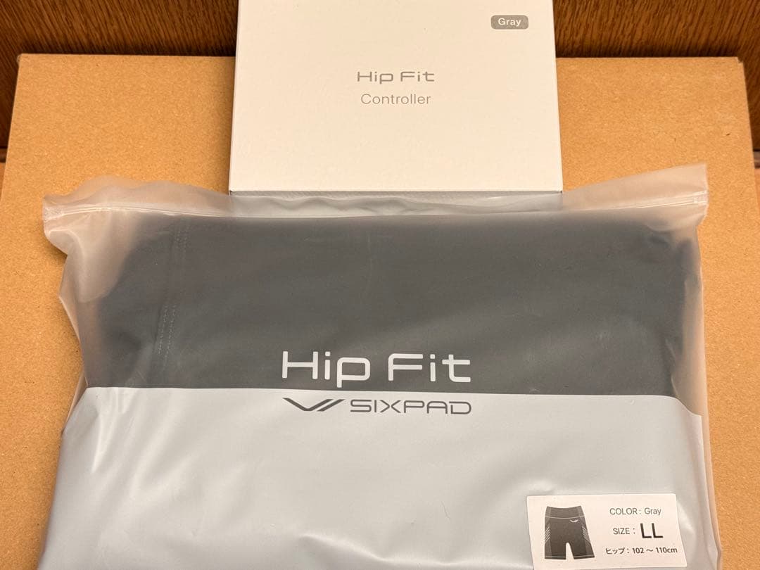 シックスパッド ヒップフィット LL グレー +専用コントローラ(送料込)