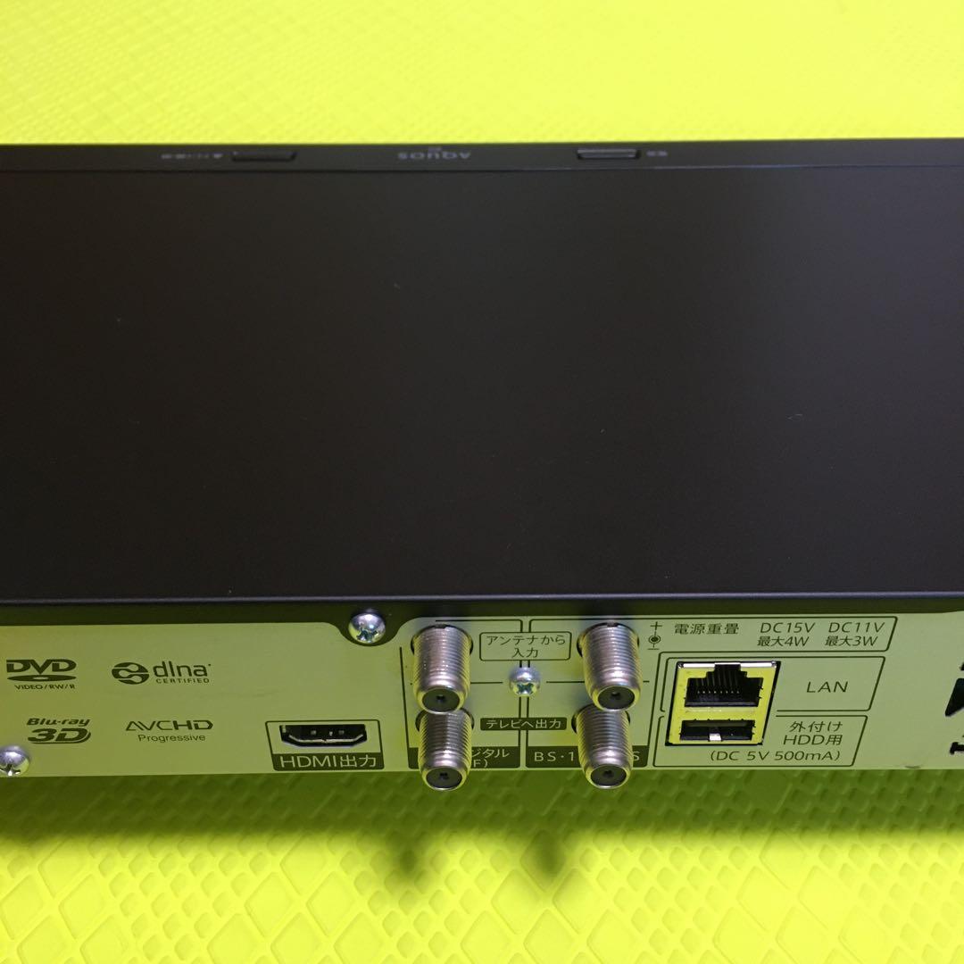 ◆美品◆シャープ ブルーレイ◆BD-NS500◆純正リモコン◆約500時間録画