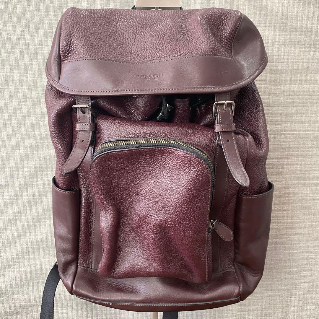 【COACH】コーチバックパック メンズ 本革 レザー リュックサックデイパック