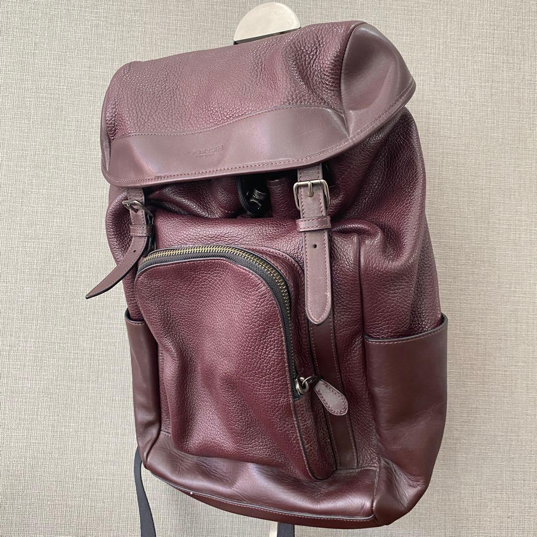 【COACH】コーチバックパック メンズ 本革 レザー リュックサックデイパック