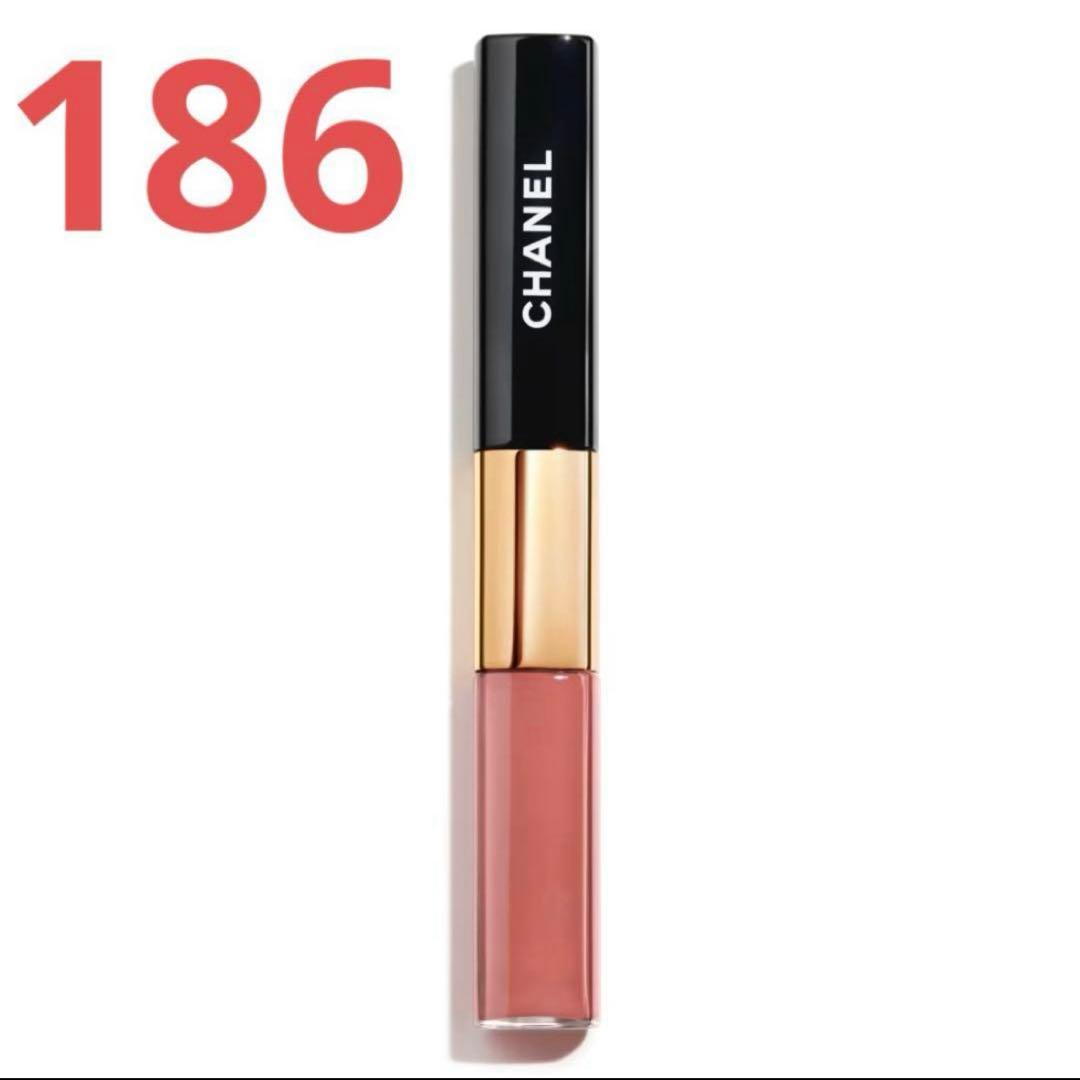 シャネル ル ルージュ デュオ ウルトラトゥニュ 186 ピンクヌード リップ