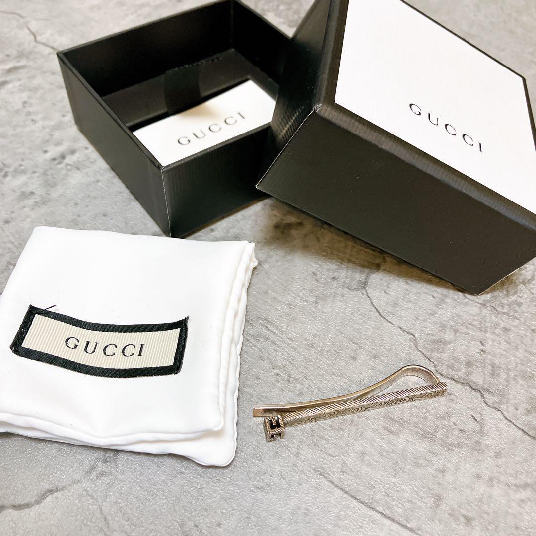 【廃盤 希少】 GUCCI グッチ ガーデン アラベスク スクエアG タイピン