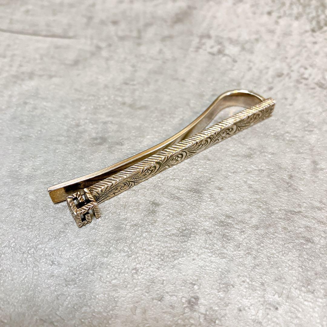 【廃盤 希少】 GUCCI グッチ ガーデン アラベスク スクエアG タイピン