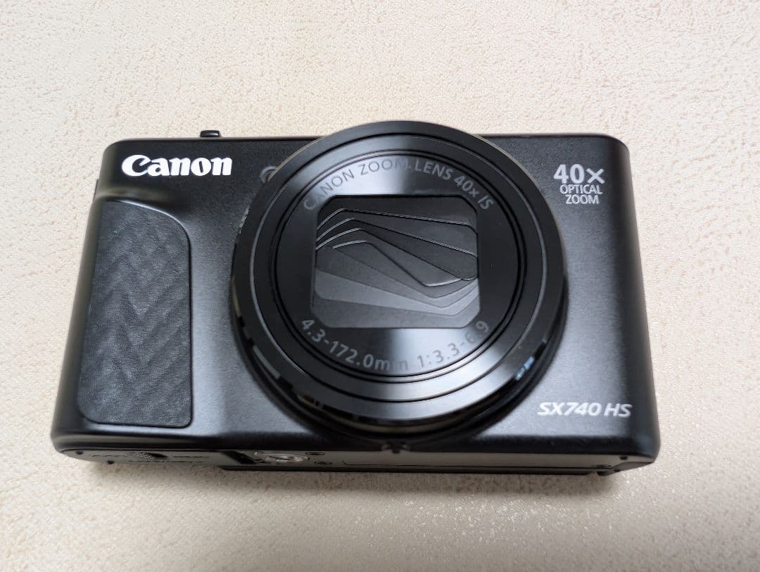 【美品】Canon PowerShot SX740 HS ブラック ケース付き