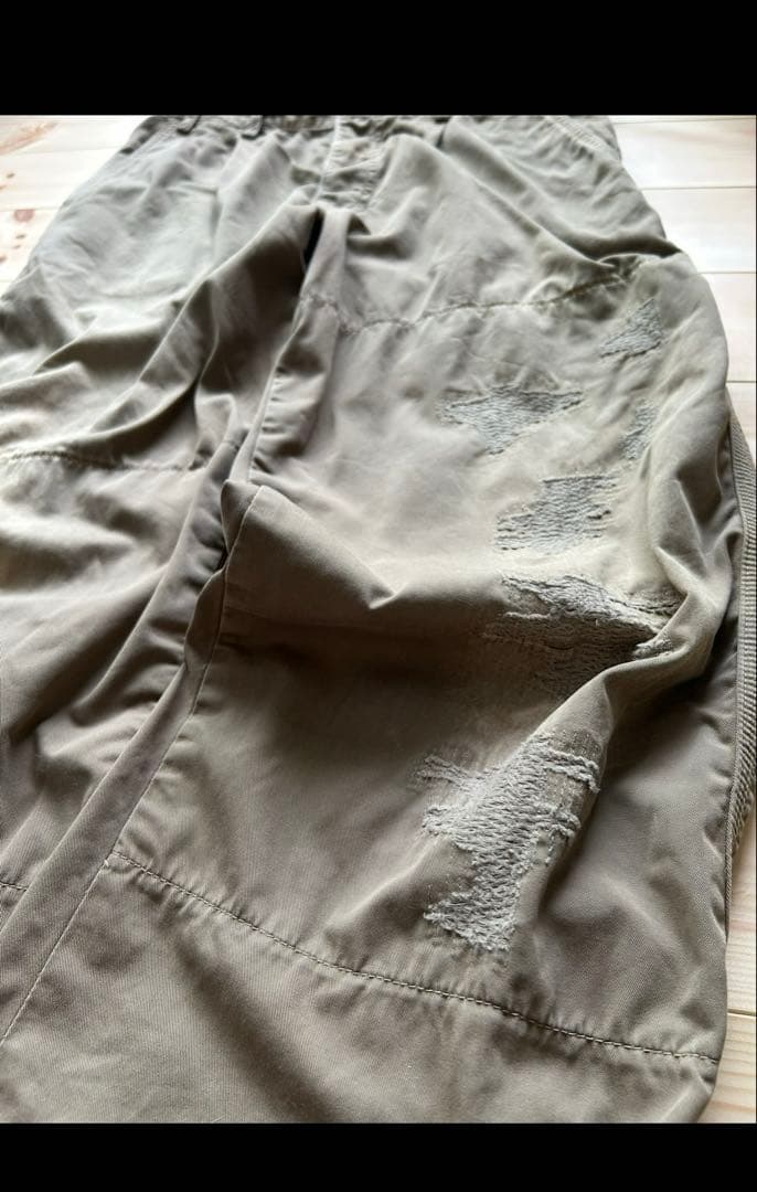 メ*ル様 js. ミリタリー　ビンテージ加工　ミリタリーパンツ　カーキ