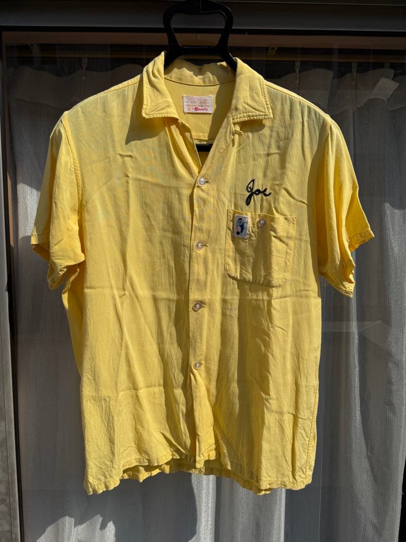 よ 70's レーヨン ボーリングシャツ