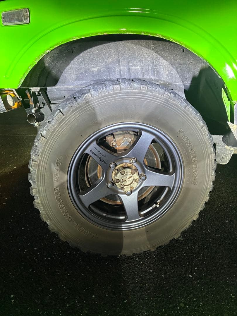 ジムニー　JA11改18万キロ　カワサキグリーン全塗装　5速MT 二名乗車公認