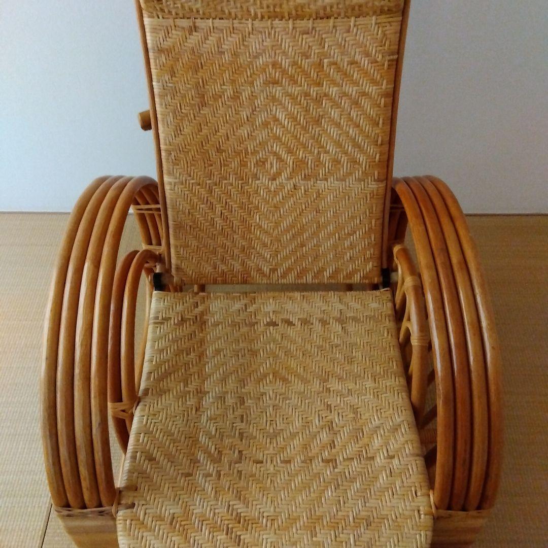アリ　ラタン　籐製　リクライニングチェア
