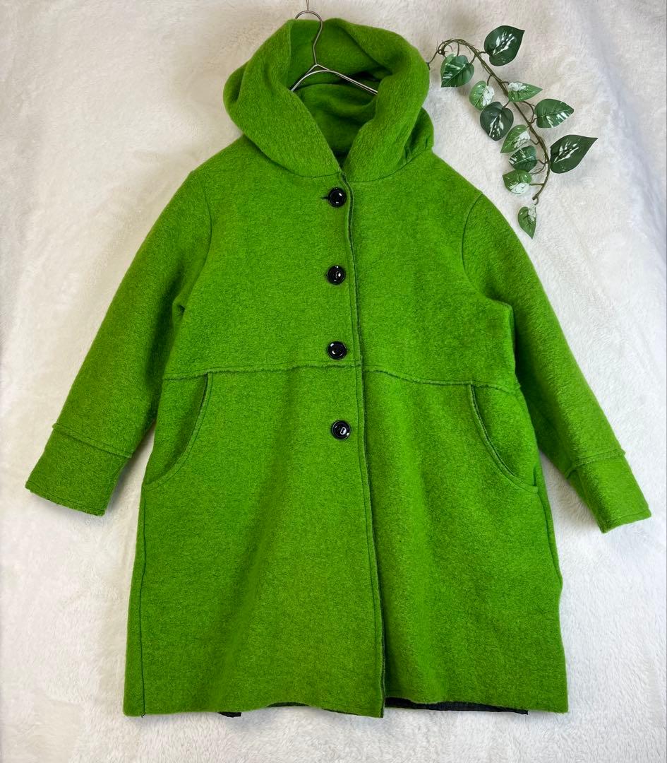 ふさえ様　イタリア製 Sliver knit coat 圧縮ウールコート