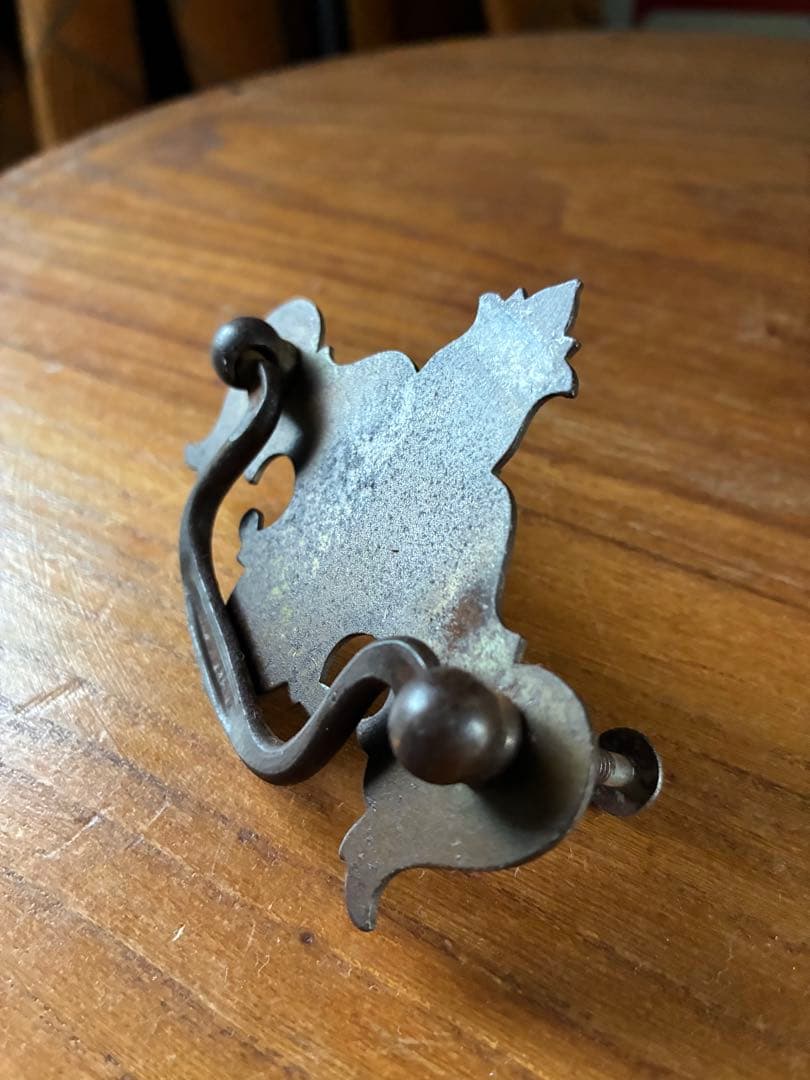 青柳アンティーク　アイアン　引き出し　取っ手　ノブ　持ち手　金具　留め具