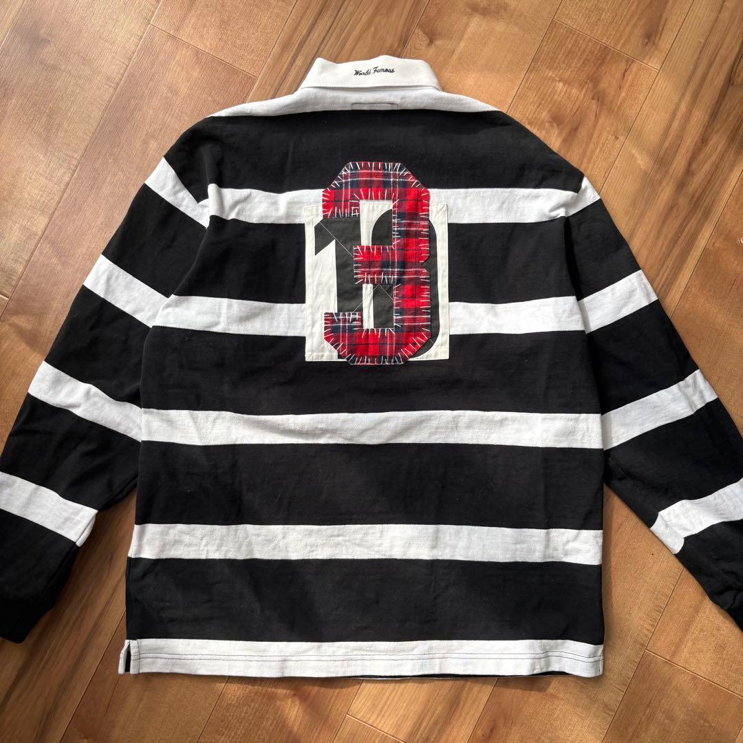 【極美品】Supreme Stripe Rugby Black Lサイズ