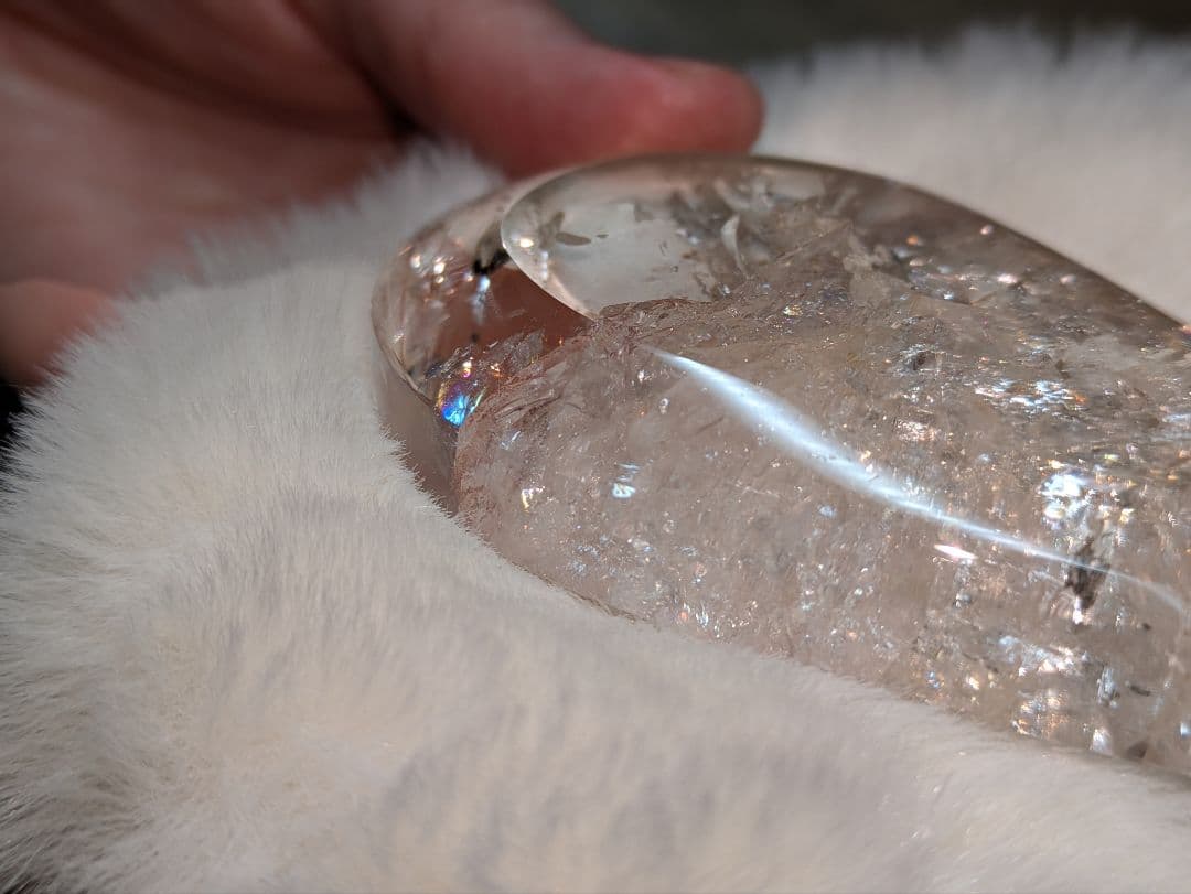 高品質　♡ピンクアゼツライト（通称） ピンククリアクォーツ♡ 　雫　虹