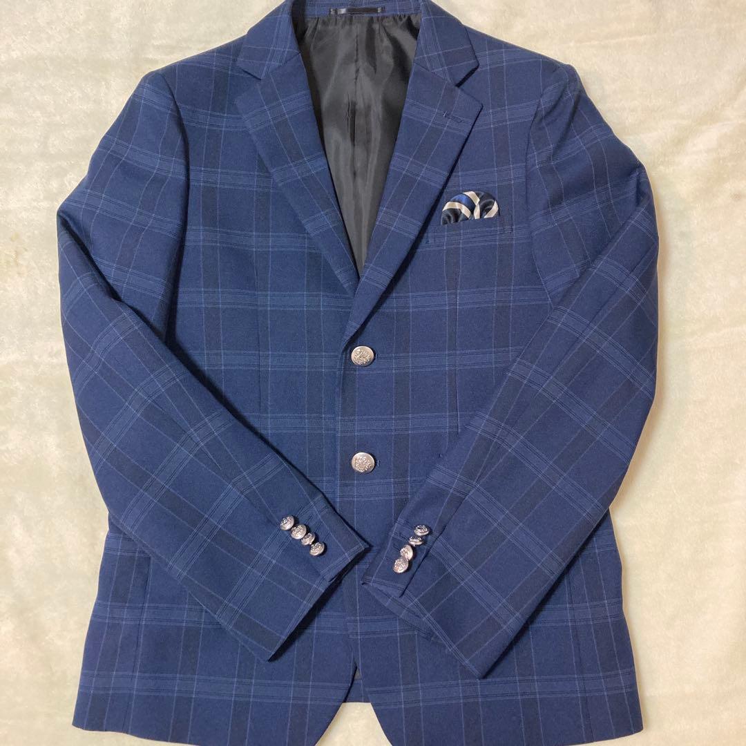 【美品】ワンダーファクトリー 170 スリーピース 5点セットスーツ 卒業式