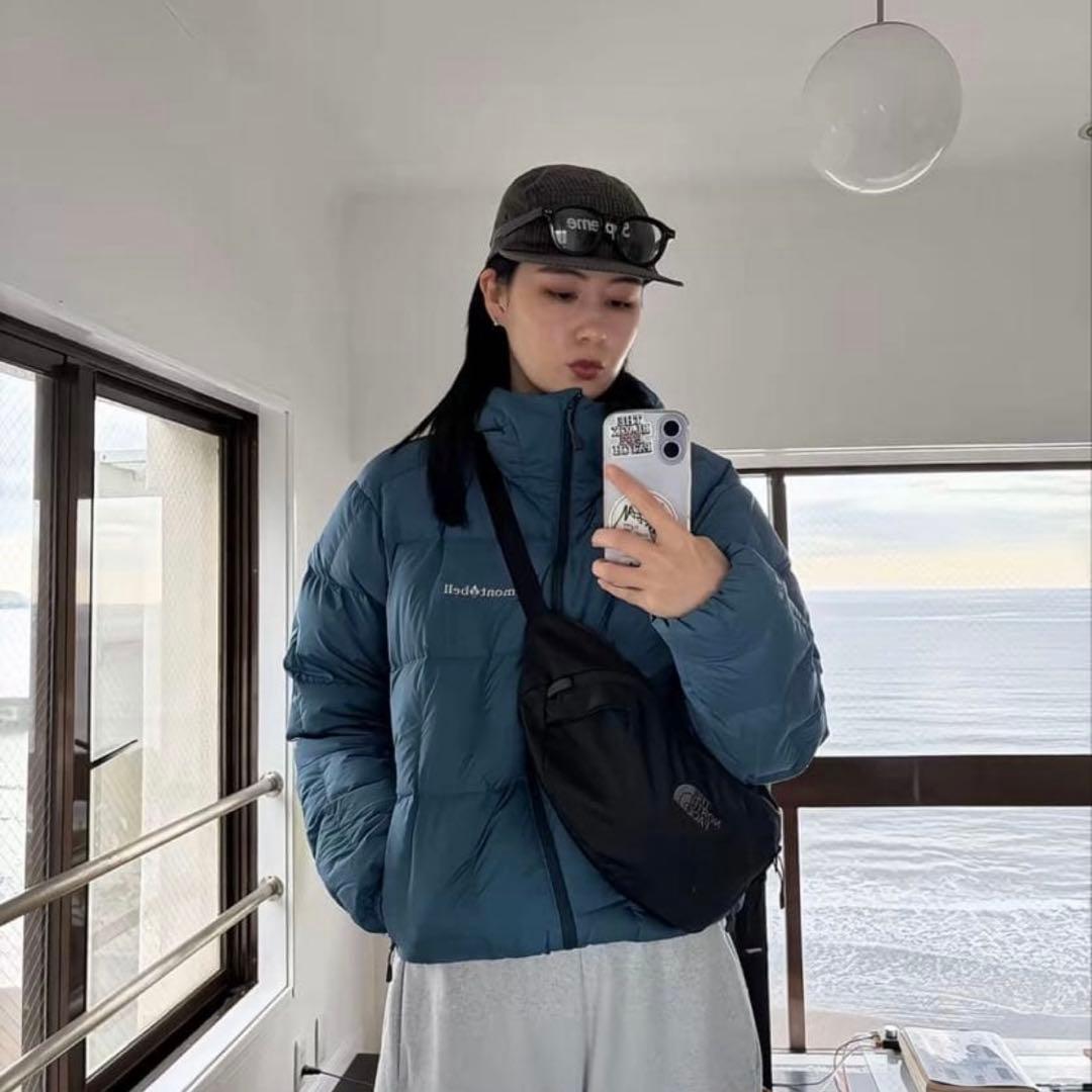 新品未使用 mont-bell ネージュダウンパーカ ブルー M モンベル