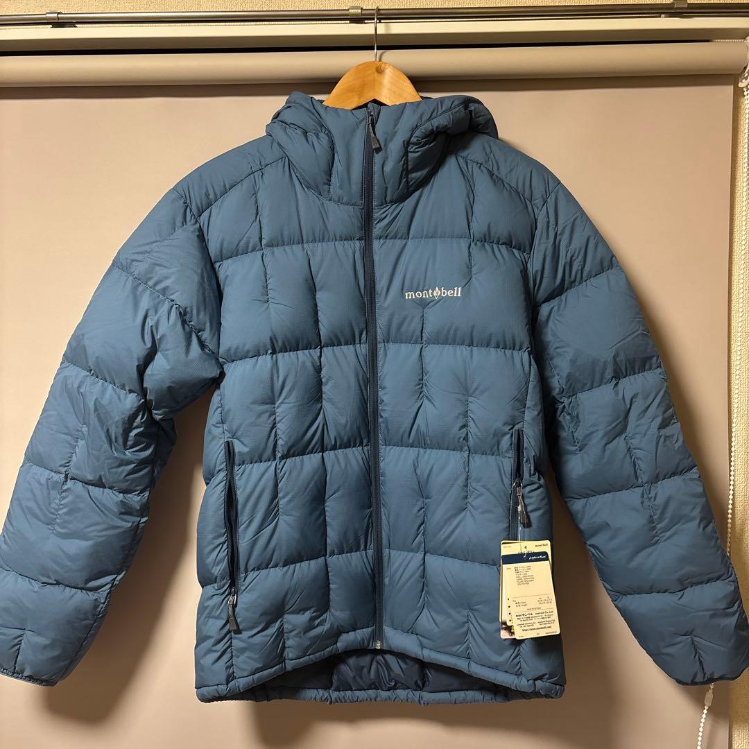 新品未使用 mont-bell ネージュダウンパーカ ブルー M モンベル