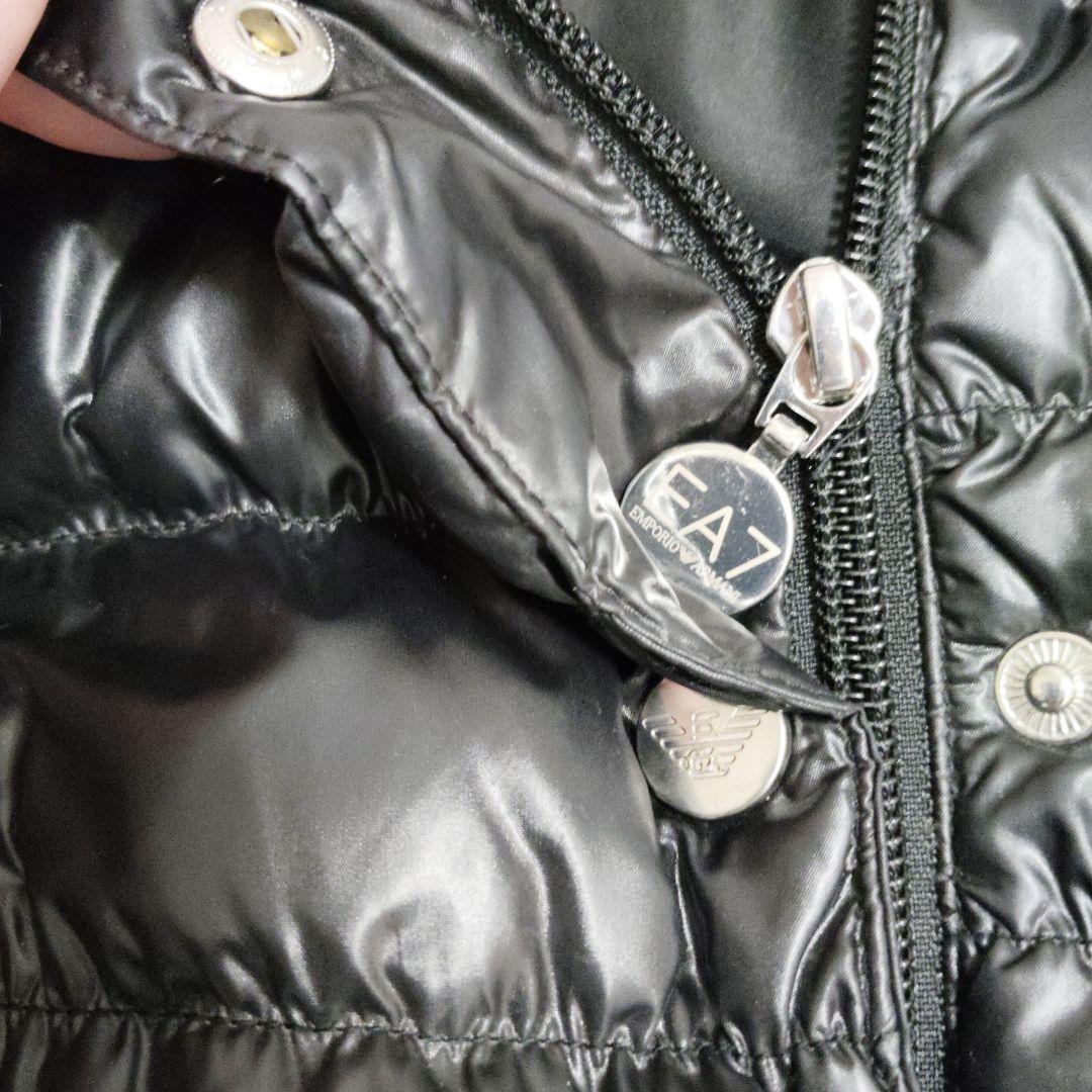 EA7★EMPORIO ARMANI★ブラック中綿ジャケット★アルマーニ★光沢