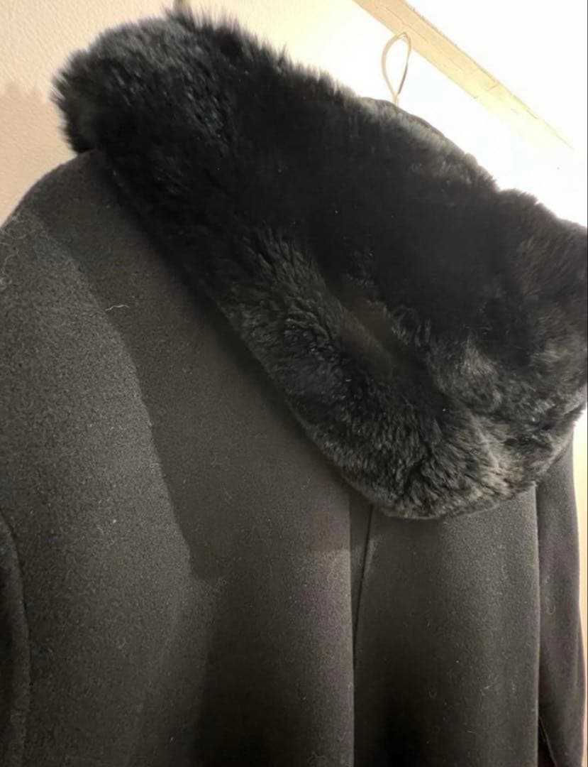 Ron Herman　ロングコート レッキスファー ブラック サイズ2