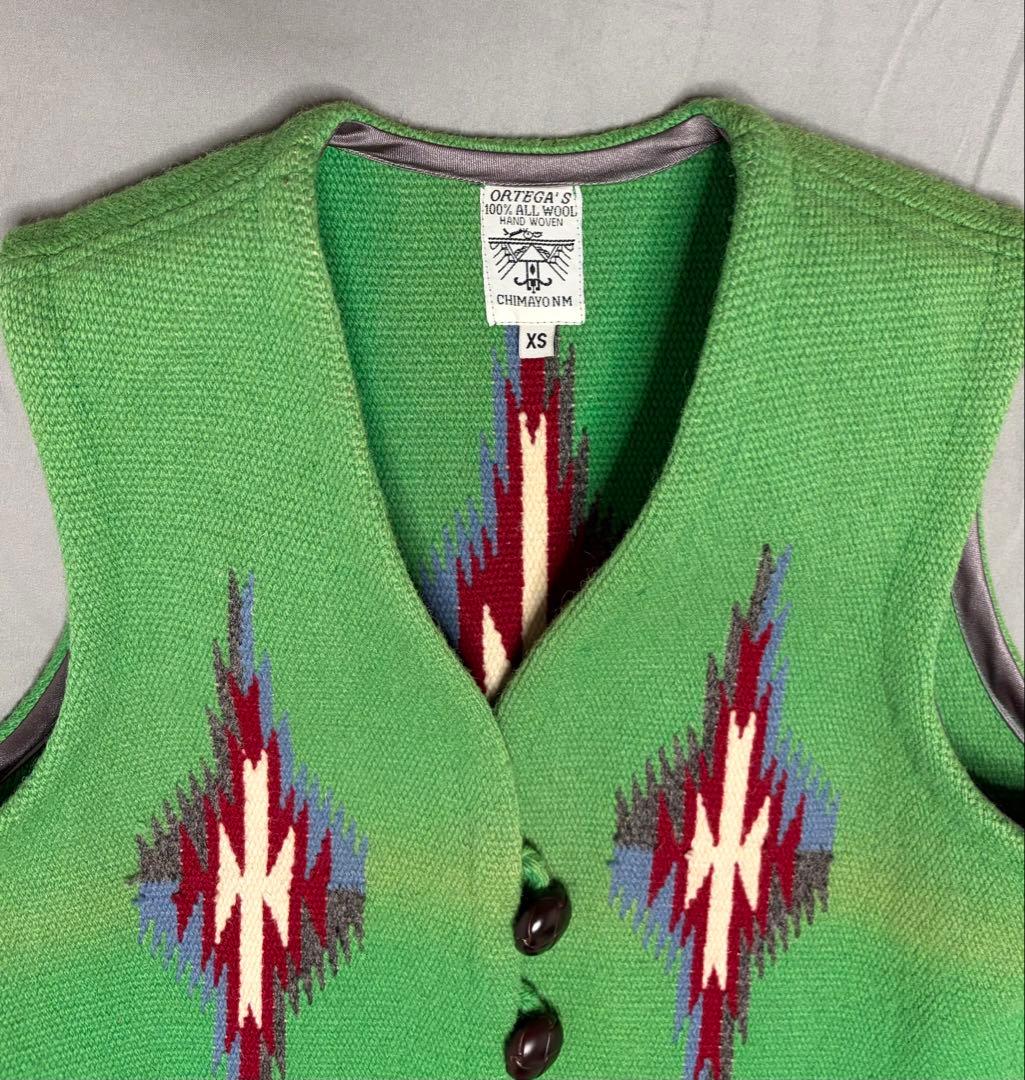 ORTEGA'S チマヨ　ベスト　グリーン