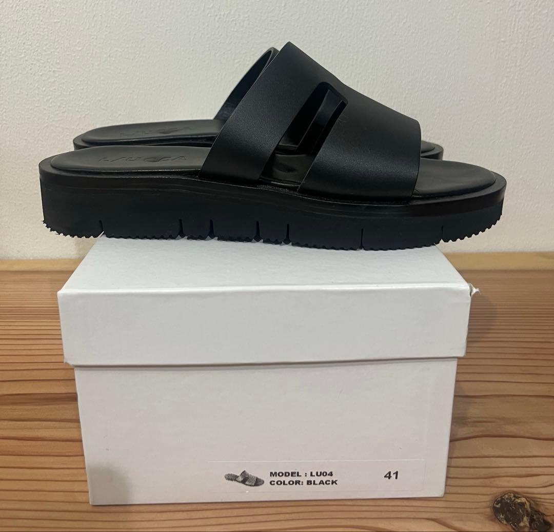 美品 L/UCCA ルッカ レザーサンダル 41 vibramソール