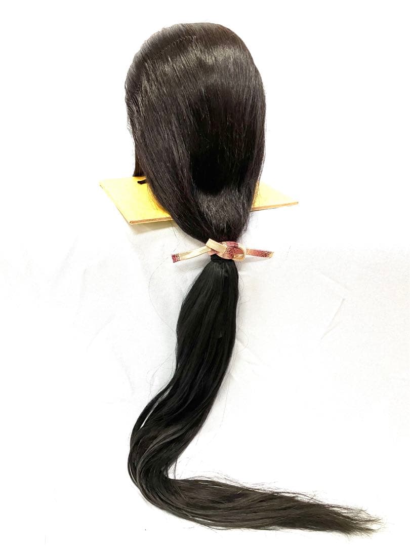 垂髪、今西かつら、黒髪、Mサイズ、中古舞踊かつら、大衆演劇かつら、日本髪かつら