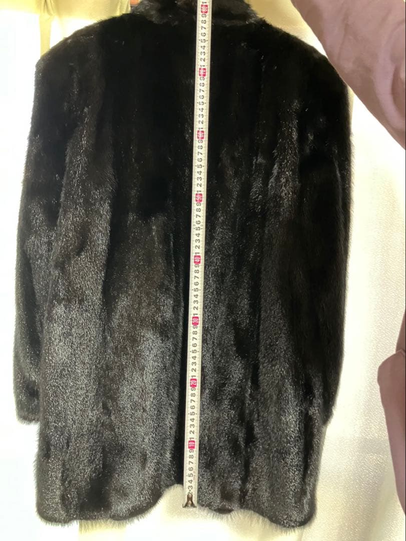【希少】ヴィンテージ リアルファー ミンクコート ダーク 毛皮 サガミンク相当