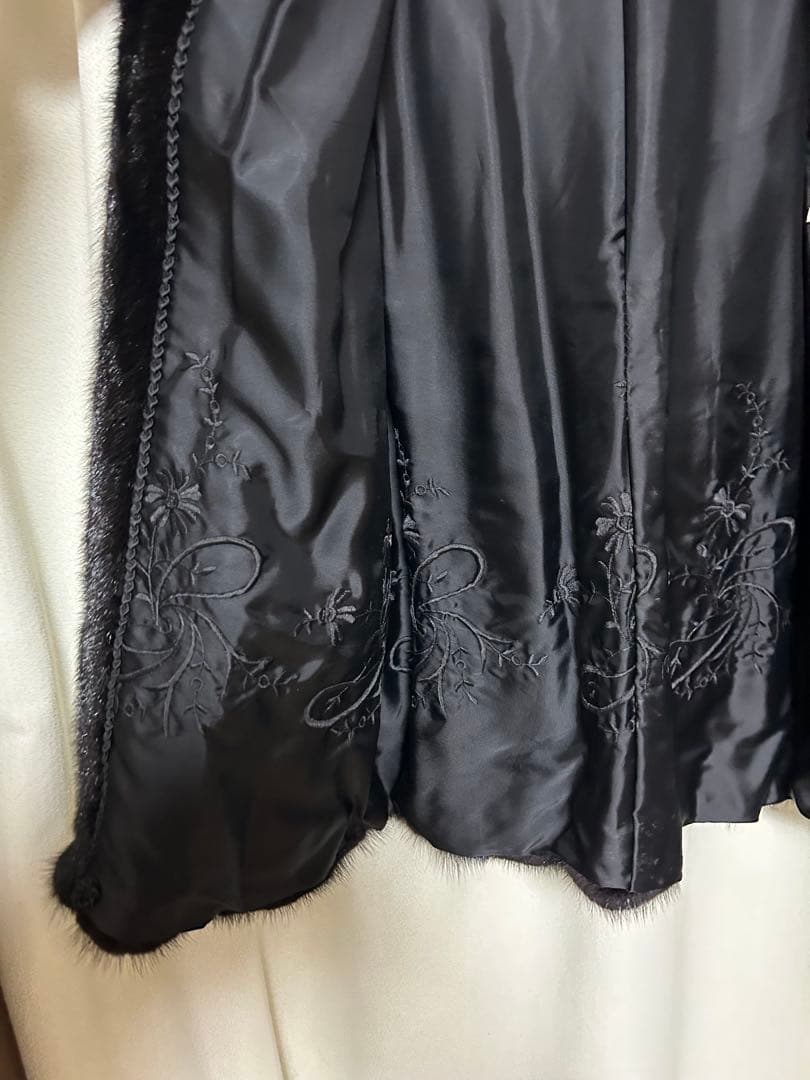 【希少】ヴィンテージ リアルファー ミンクコート ダーク 毛皮 サガミンク相当