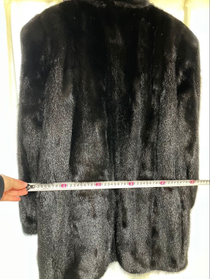 【希少】ヴィンテージ リアルファー ミンクコート ダーク 毛皮 サガミンク相当