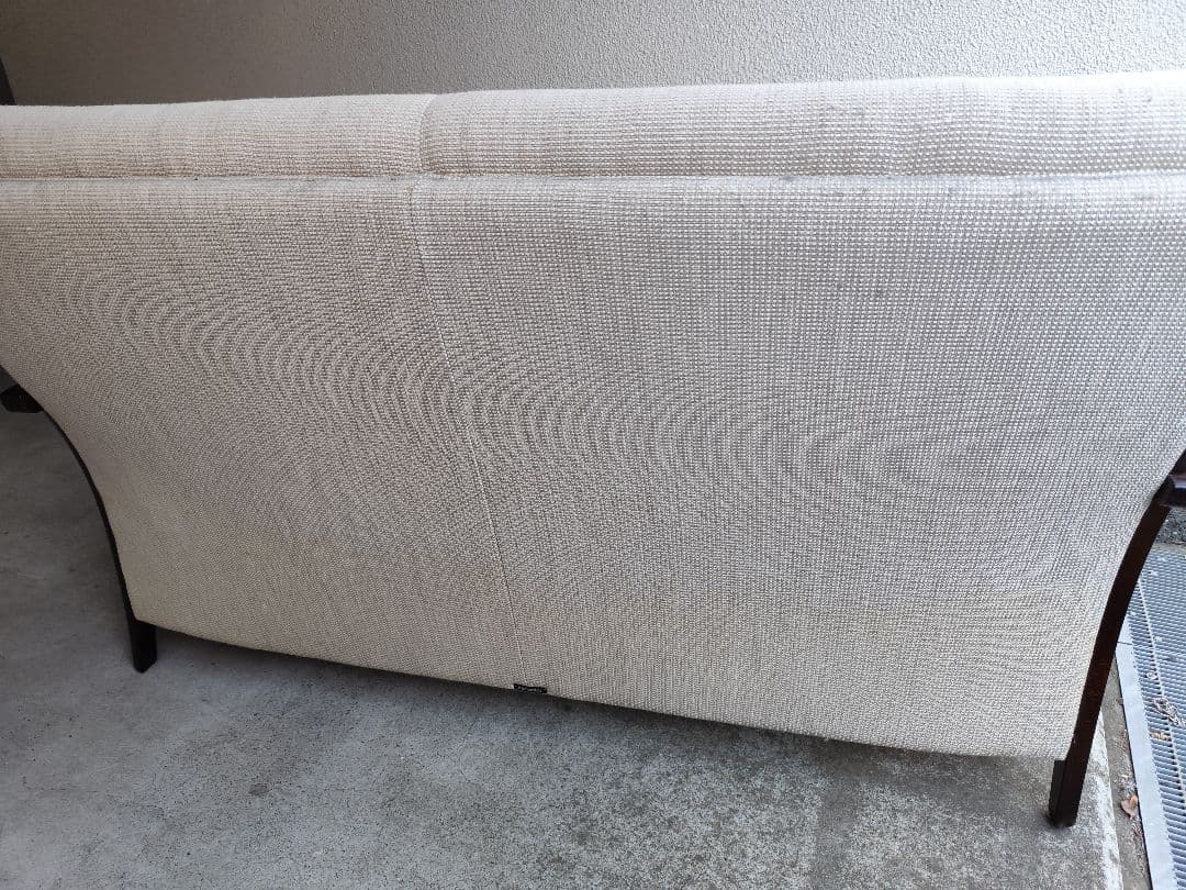 【カリモク】コロニアル2Pソファ＋オットマン