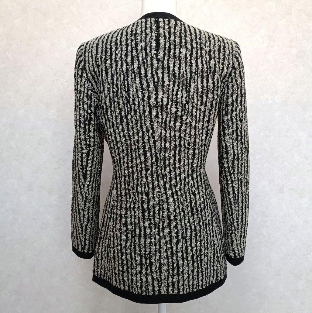 美品 クリスチャンディオール ノーカラーツイード調ジャケット ヴィンテージ 9号